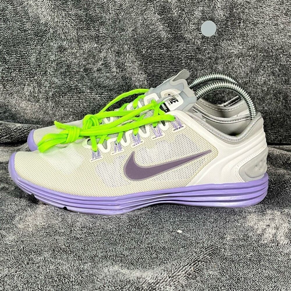 Nike Women's Lunar Hyper Workout XT Silver Purple Sz 8.5 Training